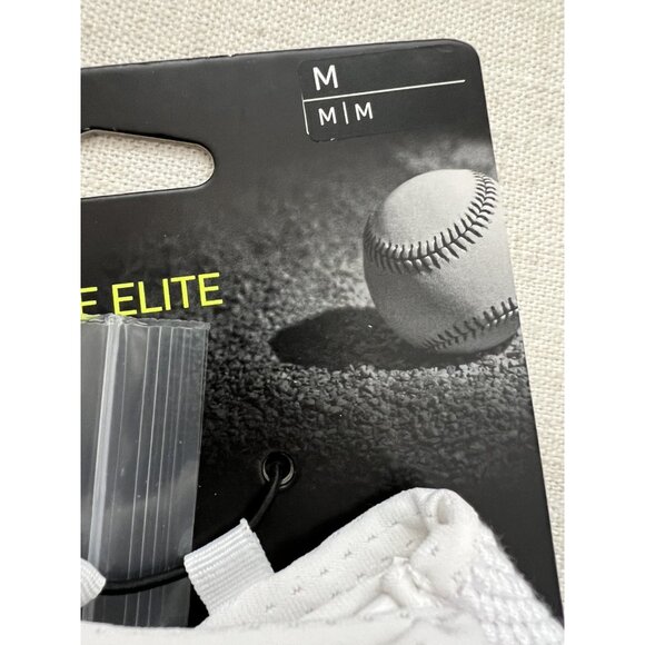 Nike Alpha Huarache Elite Baseball Batting Gloves Men's Size M White Iridescent - Picture 4 of 9